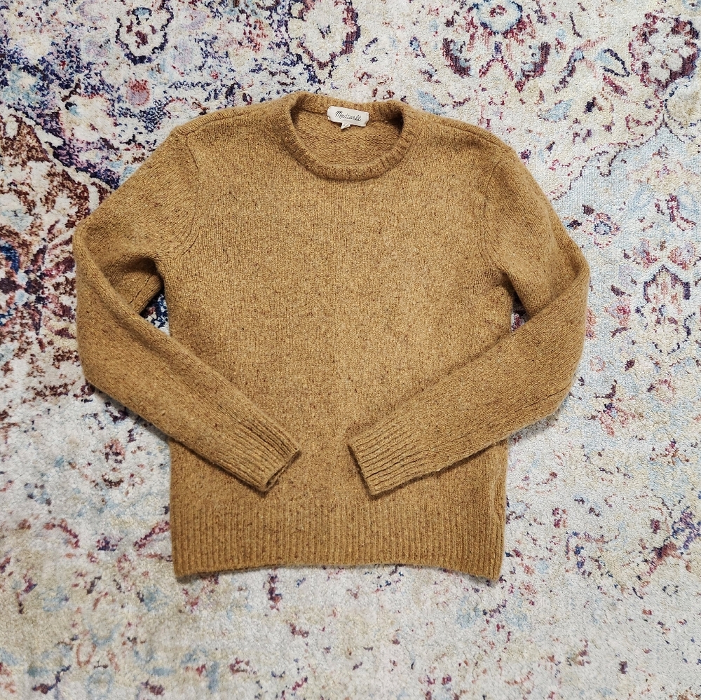 Madewell Mustard Yellow Crew Neck Sweater